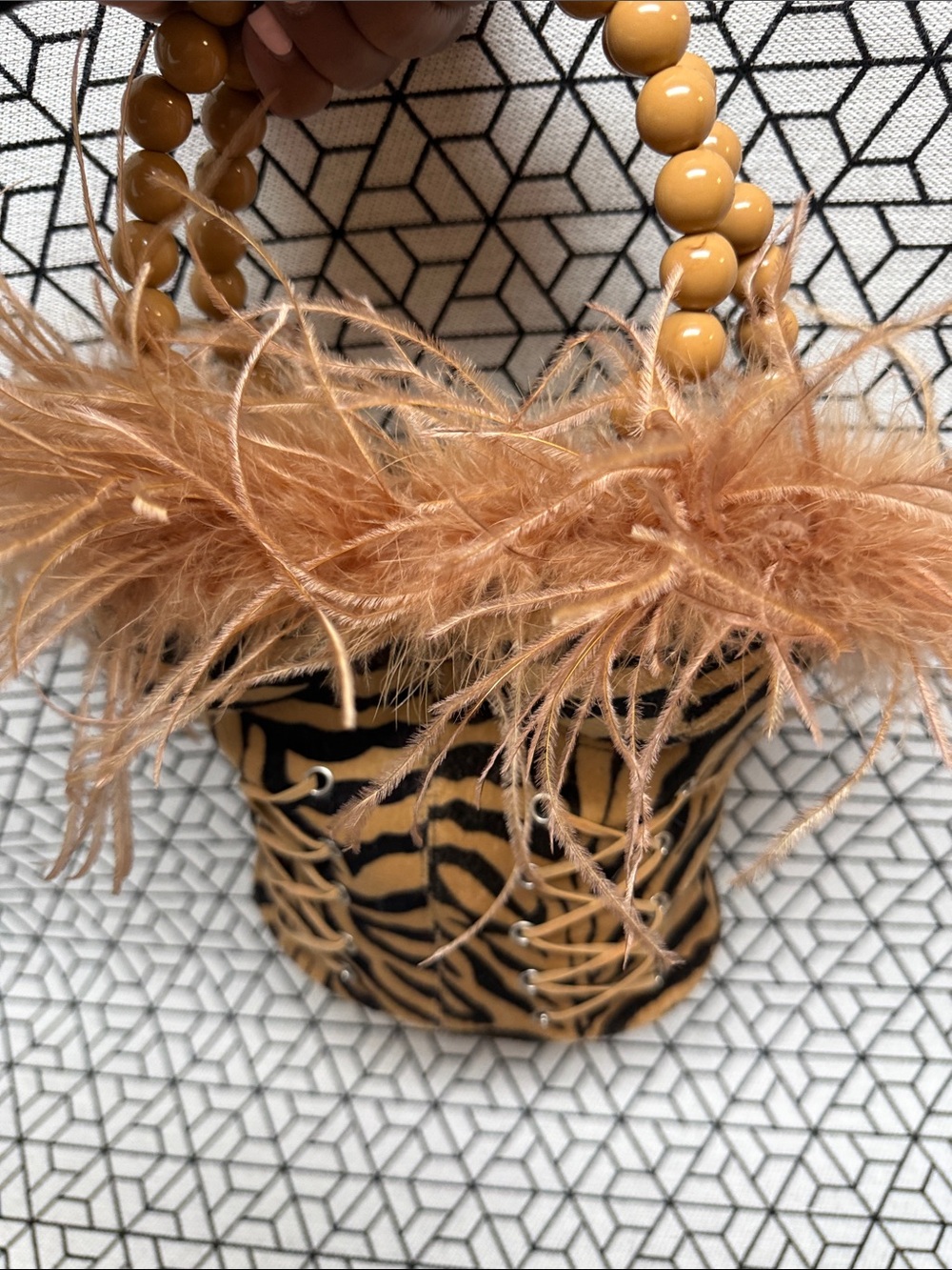 Corset style, Tiger print lace up purse beautiful!!!